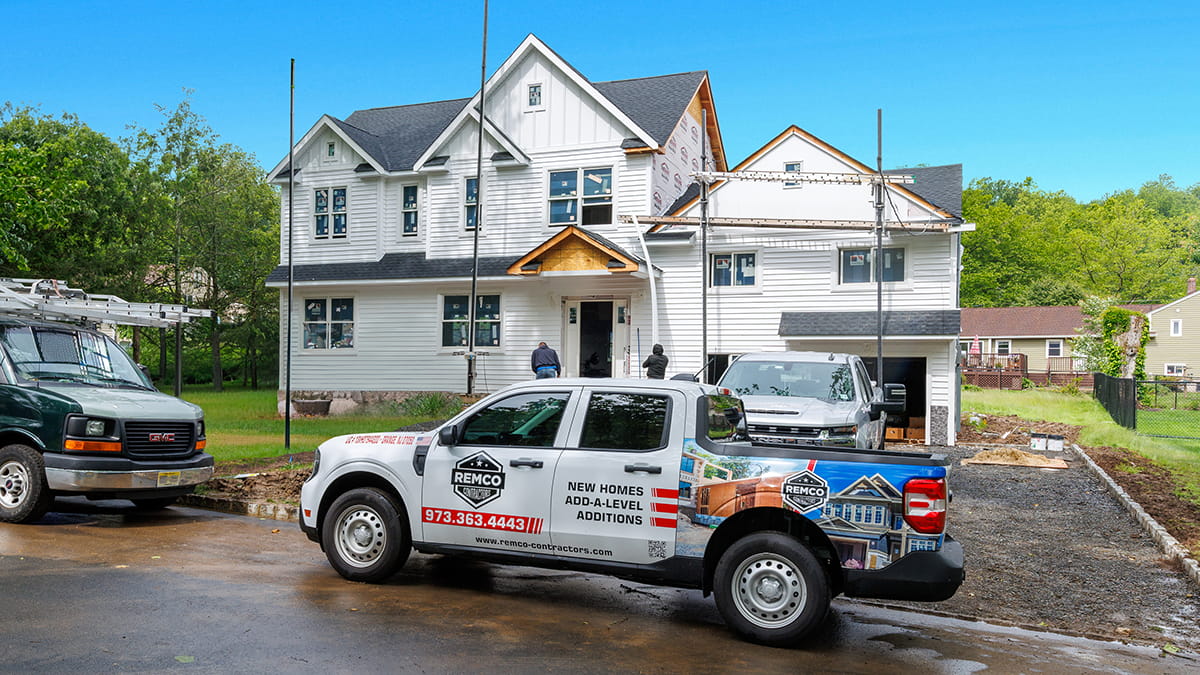 Custom-built home by New Jersey home builders