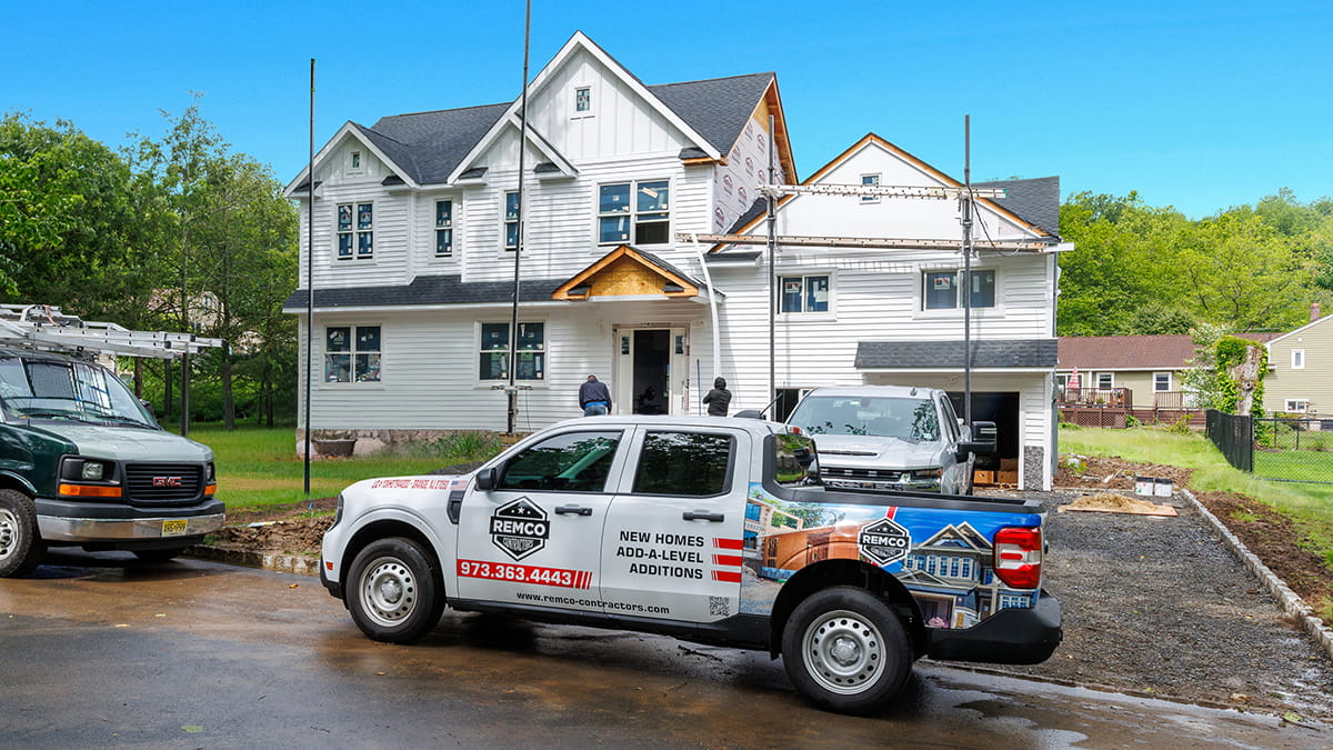 Custom home builder in Summit, NJ constructing a new construction home