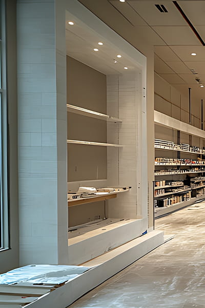 Completed retail store fit-out by NJ contractors